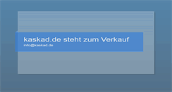 Desktop Screenshot of kaskad.de