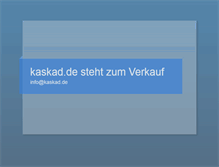 Tablet Screenshot of kaskad.de